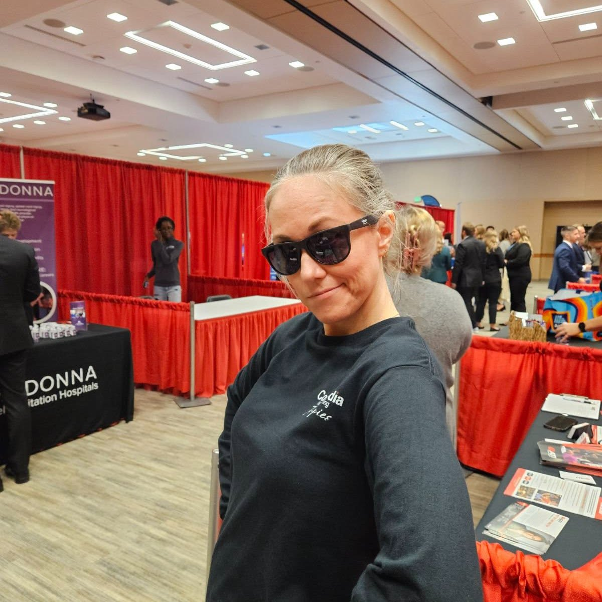 Converdia team member representing the company at an event