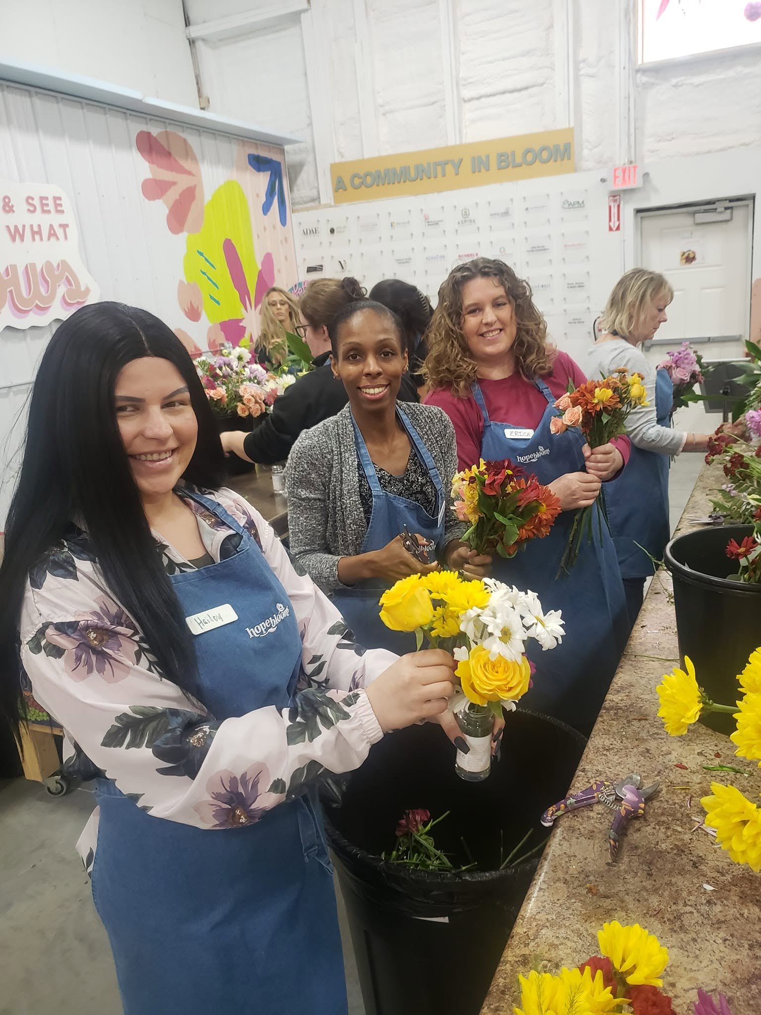 Converdia team members volunteering together